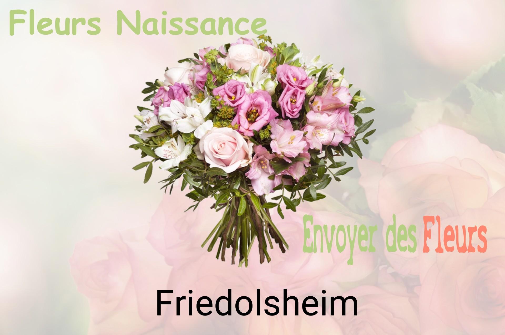 Bouquet de fleurs de naissance livré à Friedolsheim